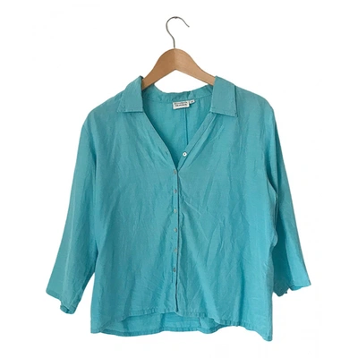 Pre-owned Ohne Titel Silk Blouse In Blue
