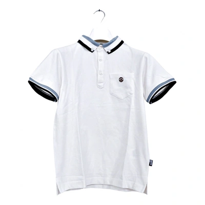 Pre-owned Moschino Love Polo Shirt In White