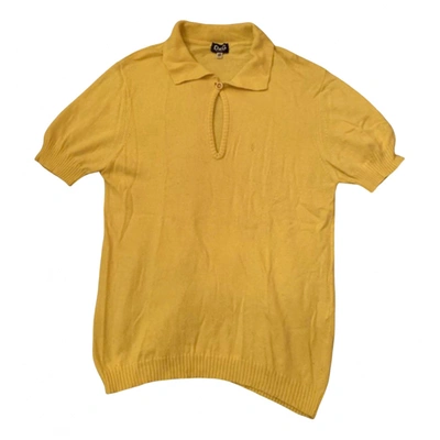 Pre-owned D&g Cashmere Top In Yellow