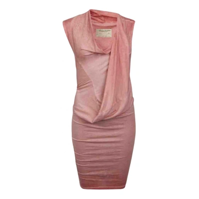 Pre-owned Allsaints Mid-length Dress In Pink