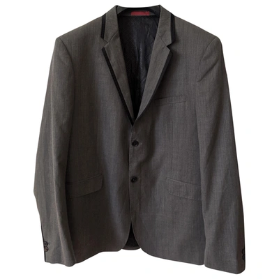 Pre-owned Selected Wool Vest In Grey