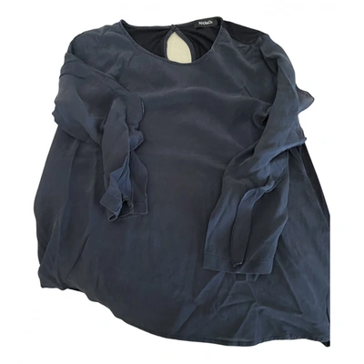 Pre-owned Max & Co Silk Blouse In Blue