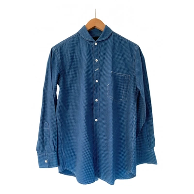 Pre-owned Ymc You Must Create Shirt In Blue