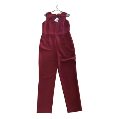 Pre-owned Tommy Hilfiger Jumpsuit In Burgundy