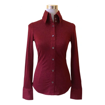 Pre-owned D&g Shirt In Burgundy
