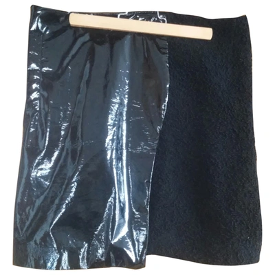 Pre-owned Bimba Y Lola Wool Mini Skirt In Black