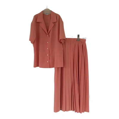 Pre-owned Gerard Darel Skirt Suit In Pink
