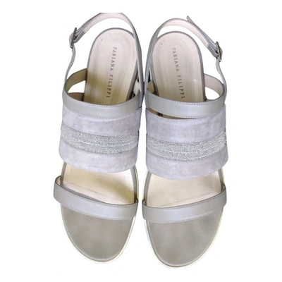 Pre-owned Fabiana Filippi Sandals In Grey