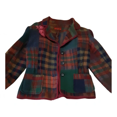 Pre-owned Closed Wool Cardi Coat In Multicolour