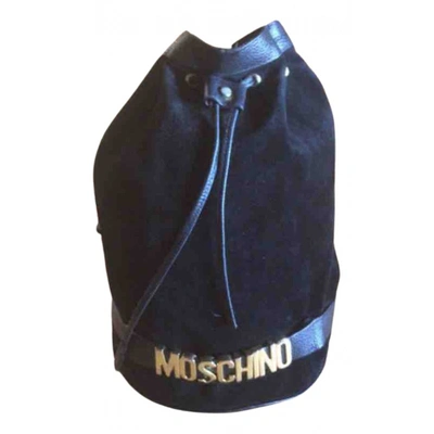 Pre-owned Moschino Handbag In Black