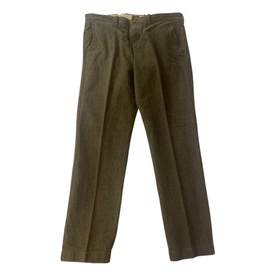 Pre-owned Jcrew Trousers In Green