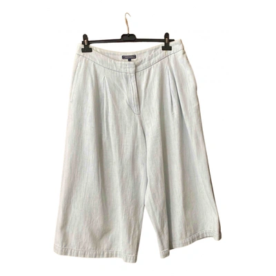 Pre-owned Tommy Hilfiger Large Pants In White