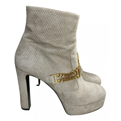Pre-owned Luis Onofre Ankle Boots In Beige