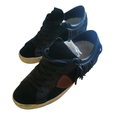 Pre-owned Philippe Model Trainers In Black