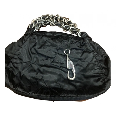 Pre-owned Fay Cloth Handbag In Black