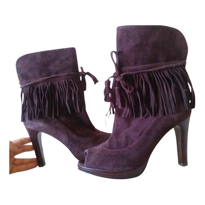 Pre-owned Lola Cruz Ankle Boots In Brown