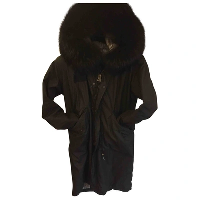 Pre-owned Mr & Mrs Furs Wool Caban In Black