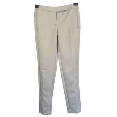 Pre-owned Amanda Wakeley Trousers In Silver
