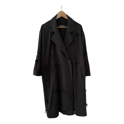 Pre-owned Bitte Kai Rand Coat In Black