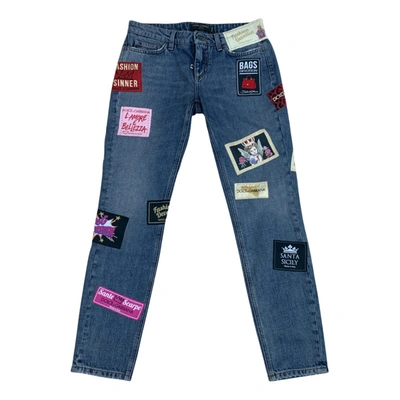 Pre-owned Dolce & Gabbana Slim Jeans In Multicolour