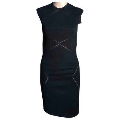 Pre-owned Jasmine Di Milo Wool Mid-length Dress In Black