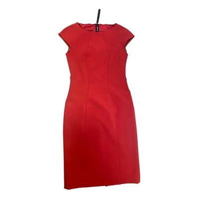 Pre-owned Marc Cain Mid-length Dress In Red