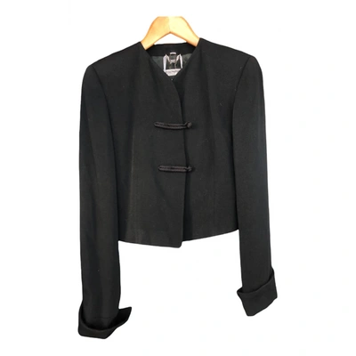 Pre-owned Emporio Armani Wool Suit Jacket In Black
