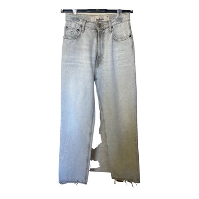 Pre-owned Haikure Straight Jeans In Grey