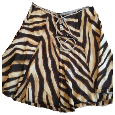 Pre-owned Weber Mid-length Skirt In Brown