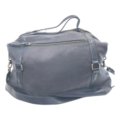 Pre-owned Nat & Nin Leather Handbag In Blue