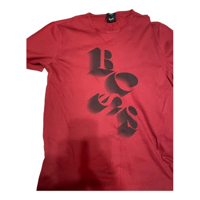 Pre-owned Hugo Boss T-shirt In Red