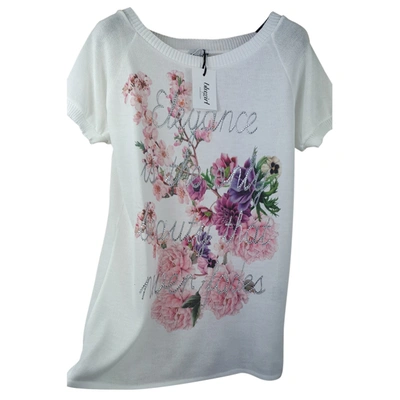 Pre-owned Blumarine White Polyester Top