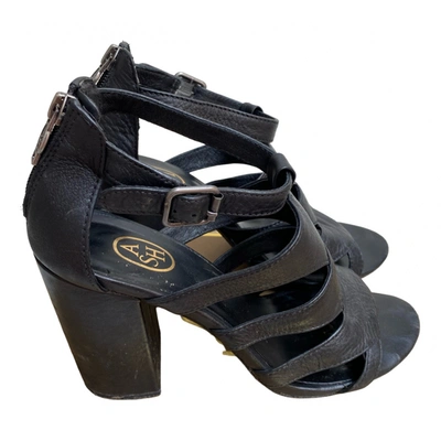 Pre-owned Ash Leather Sandals In Black