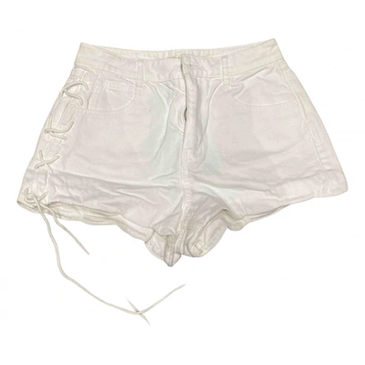 Pre-owned Miss Sixty White Cotton Shorts