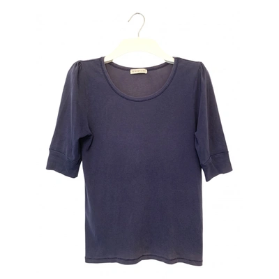 Pre-owned Whistles Blue Cotton Top