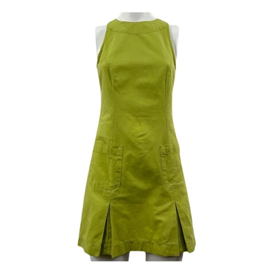 Pre-owned Dondup Mini Dress In Green