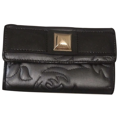 Pre-owned Blumarine Cloth Wallet In Anthracite