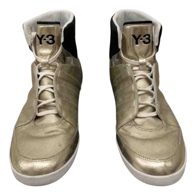 Pre-owned Y-3 Leather Boots In Gold