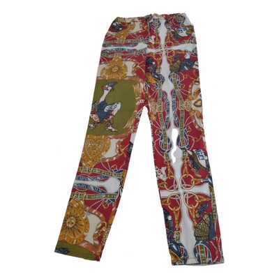 Pre-owned Moschino Cheap And Chic Slim Pants In Multicolour
