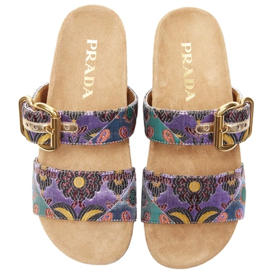 Pre-owned Prada Cloth Sandals In Multicolour