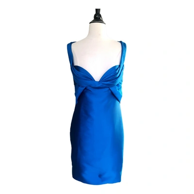 Pre-owned Dsquared2 Mini Dress In Blue