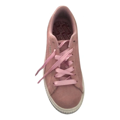 Pre-owned Puma Trainers In Pink