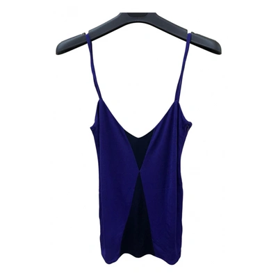 Pre-owned Versace Camisole In Purple