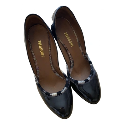 Pre-owned Missoni Patent Leather Heels In Black