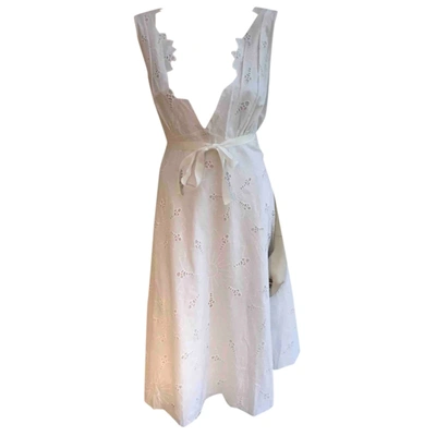 Pre-owned Antik Batik Mid-length Dress In White