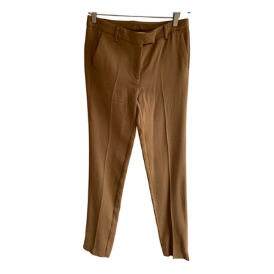 Pre-owned Mauro Grifoni Trousers In Camel