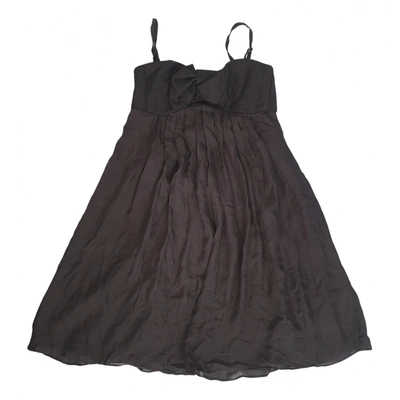 Pre-owned Ted Baker Silk Mini Dress In Black
