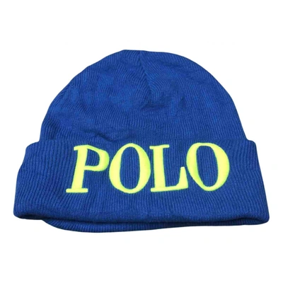 Pre-owned Polo Ralph Lauren Beanie In Blue