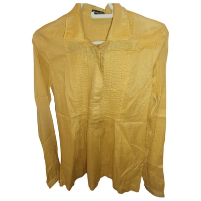 Pre-owned Massimo Dutti Vest In Yellow