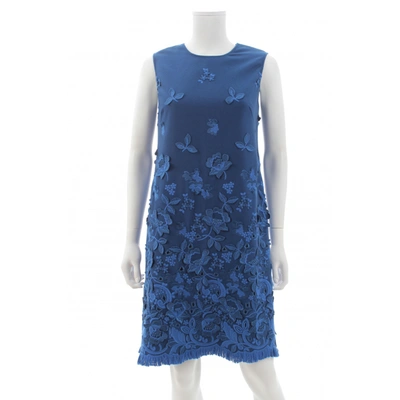 Pre-owned Ermanno Scervino Wool Mini Dress In Blue